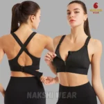Front Zipper Sports Bra