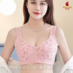 Comfortable Cotton Front Button Bra - Image 2