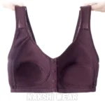 Comfortable Cotton Front Button Bra - Image 5