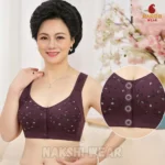 Comfortable Cotton Front Button Bra - Image 3