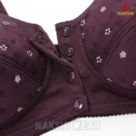 Comfortable Cotton Front Button Bra - Image 6