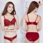 Embroidery Push-Up Bra & Penty Set - Image 2