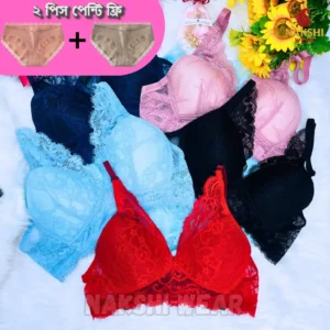 5 Pcs Lace Combo Bra Set