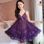 Luxury Lace Sheer Nightgown - Image 4