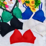 5 Pcs Solid Combo Bra Set - Image 2
