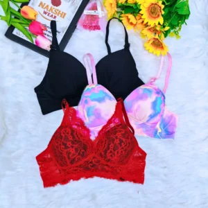 3 Pcs Mix Push-Up Bra Combo