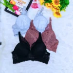 3 Pcs Lace Combo Bra - Image 4