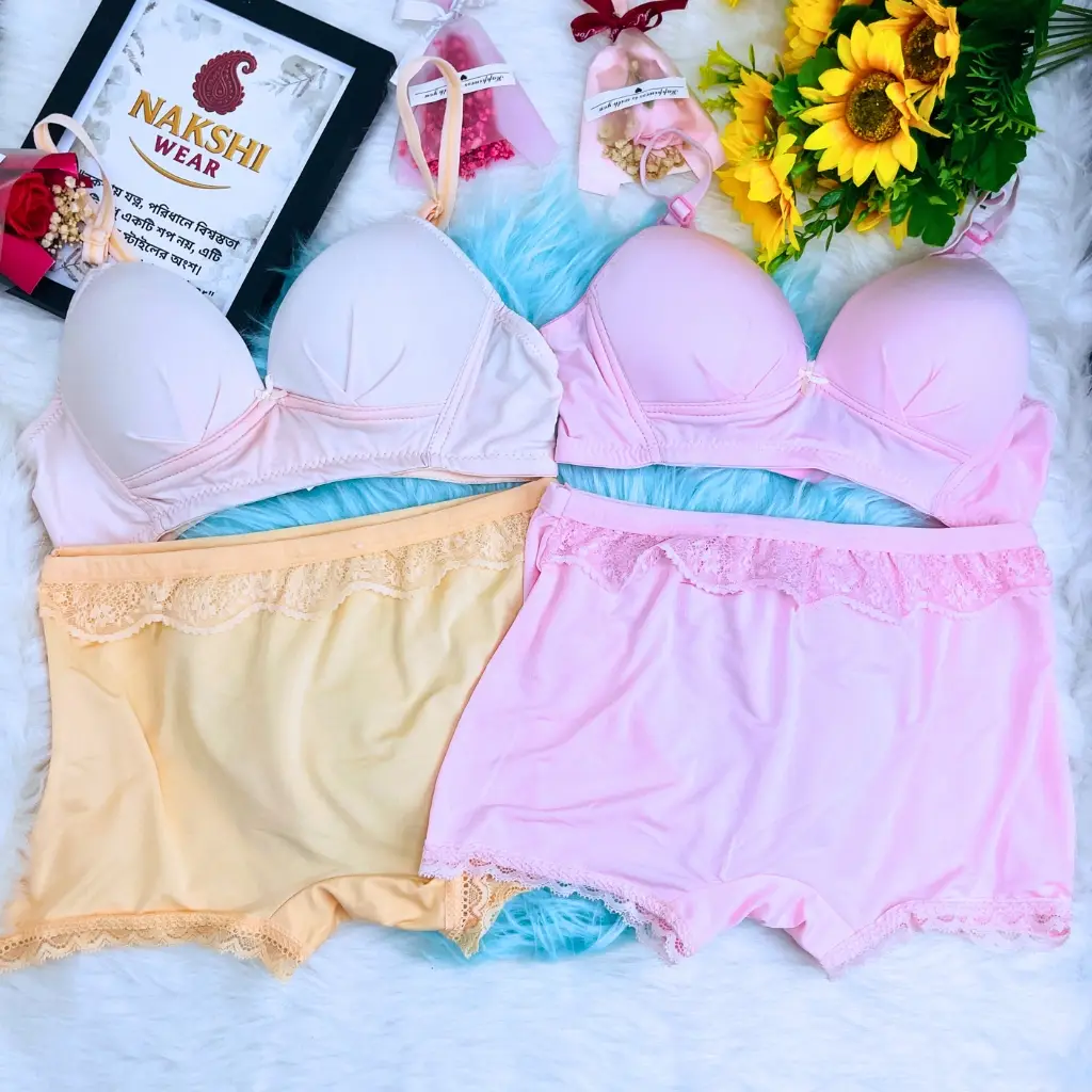 cOMBO (36) 2 Pcs Bra 2 Pcs Penty Combo Set - Image 1